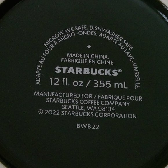 Starbucks Venetian Marble Forest Green + Pink Mug - Picture 8 of 8